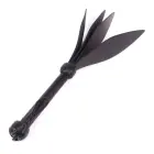Kiotos 3-Fold Spade Slapper – Black Leather — Photo 1