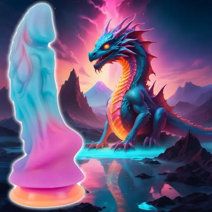 Beasty Cocks Mystic Dragon dildo – 21.5 cm (8.5″) – Daudzkrāsains Foto 10