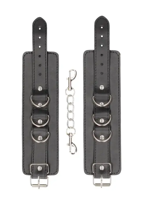 Bonded Leather Hand or Ankle Cuffs - With Adjustable Straps Foto 3