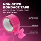 Ouch! PVC Adhesive-Free Bondage Tape 20m – Pink — Photo 5