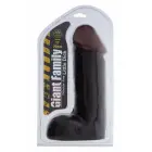 GIANT FAMILY Little Dick 11" – ļoti liels anatomisks dildo – melns – 28 cm — Foto 1