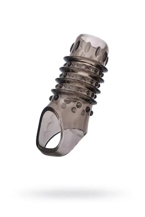 ToyFa XLover Penis Sleeve – 10.5 cm – Transparent Black