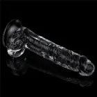 LoveToy Flawless Clear Dildo – reālistisks dildo – TPE – caurspīdīgs – 19,0 cm — Foto 9