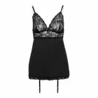 Christine Suspenderdress Celeste – Softtouch suknelė su nėrininėmis taurelėmis ir keliaraišiais – juoda – L/XL — Nuotrauka 4
