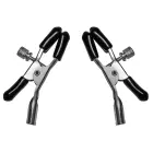 Sportsheets S&M Adjustable Silicone-Coated Nipple Clamps – Black — Photo 1