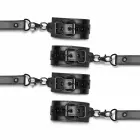 Ouch! Adjustable Faux Leather Hogtie Restraint Set – Black — Photo 5