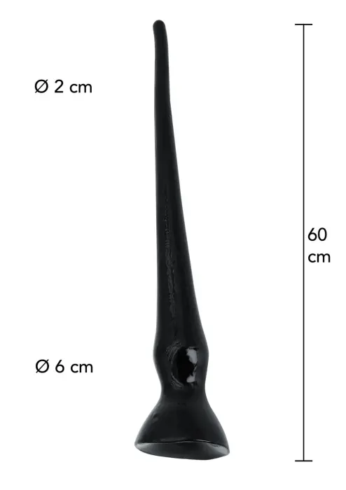 Extreme anālais trenažieris – 60 cm (23.6″) – Melns