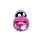 Plug-Jewellery Dark Silver anaaltapp – 7 cm – Roosa — Foto 1