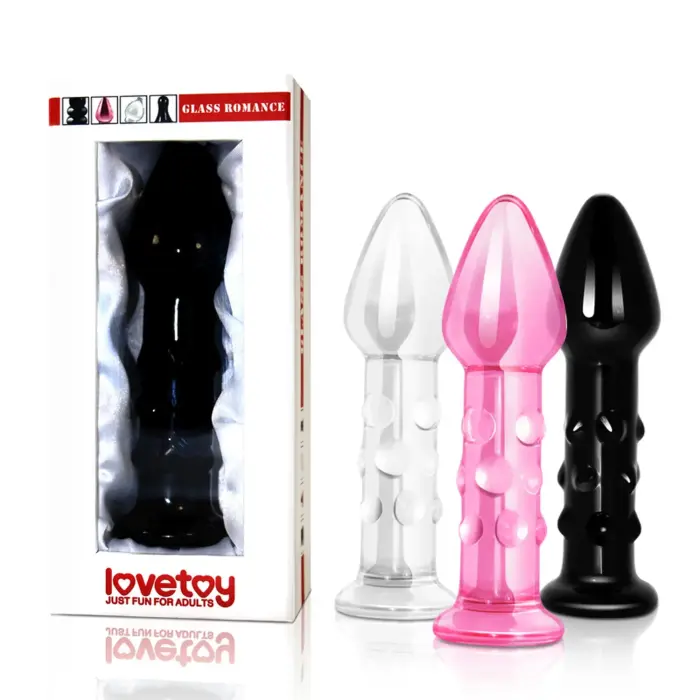 Romance stikla dildo – 14 cm (5.5″) – Melns Foto 3