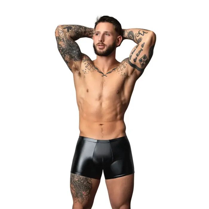 Male Power Wetlook Pouch Short – Black – XL Photo