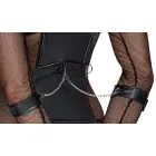 Cottelli BONDAGE Strappy Basque Set with Crotchless String and Restraints – Black – M — Photo 10