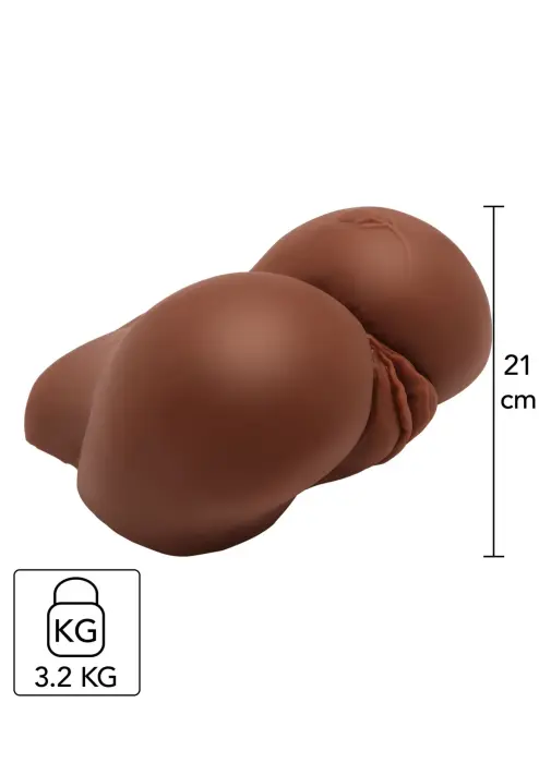 Big Ass Banger Vibrating Masturbator – Brown