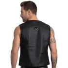 Svenjoyment Faux Leather Vest – Black – 2XL — Photo 4
