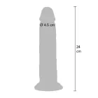 Foreskin Vibrating Dildo – 24 cm (9.5″) – Skin — Photo 7