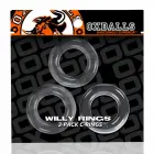 Oxballs Willy Rings 3 gab. elastīgi caurspīdīgi anatomiskie gredzeni — Foto 2
