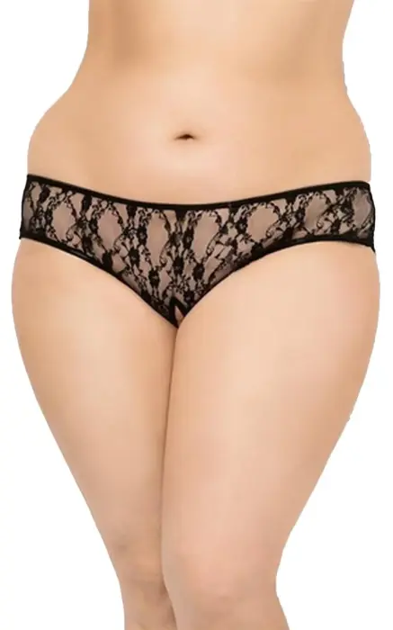 Stringi 2472 Plus Size – melni XL Foto 2
