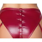 Cottelli BONDAGE krūštura un zeķturu bikšu komplekts – sarkans – S — Foto 5