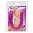 Sex Talent topeltdildo – 29 cm (11.4″) – Läbipaistev — Foto 1