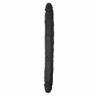 EasyToys silikona divpusējs lokans dildo – 45 cm (17.7″) – melns — Foto 1