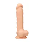 REALROCK ULTRA Realistiškas dildo su sėklidėmis ir siurbtuku – 23 cm (9″) – Kūno spalva — Nuotrauka 8