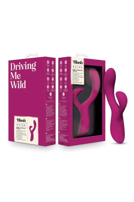 BLUSH QUINN Rabbit Vibrator – 22.8 cm (9″) – Red