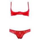 Cottelli Collection Half-Cup Bra Set – Red – 80B/M — Photo 4