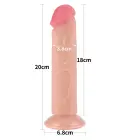 Sliding Skin Dual Layer Dildo – 20 cm (8″) – Flesh — Photo 2