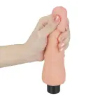 Real Softee vibruojantis dildo – 18 cm (7″) – kūno spalva — Nuotrauka 4