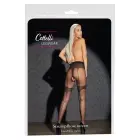 Cottelli LEGWEAR Zeķubikses ar zeķturiem un atvērtu starpkāju – melnas Foto 1