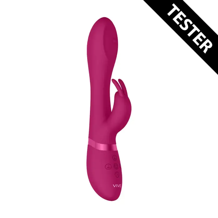 Mira вращающийся кролик-вибратор для точки G – 18 cm (7″) – розовый