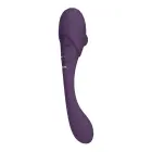 Mirai dubultais pulsējošs un gaisa viļņu elastīgs vibrators – violets Foto 9