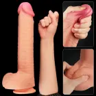 Dual Layered Platinum Silicone Dildo with Suction Cup – 30 cm (12″) – Skin — Photo 12