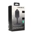 LEVELZ Large Vibrating Hexagonal Silicone Plug – L – Black — Photo 1