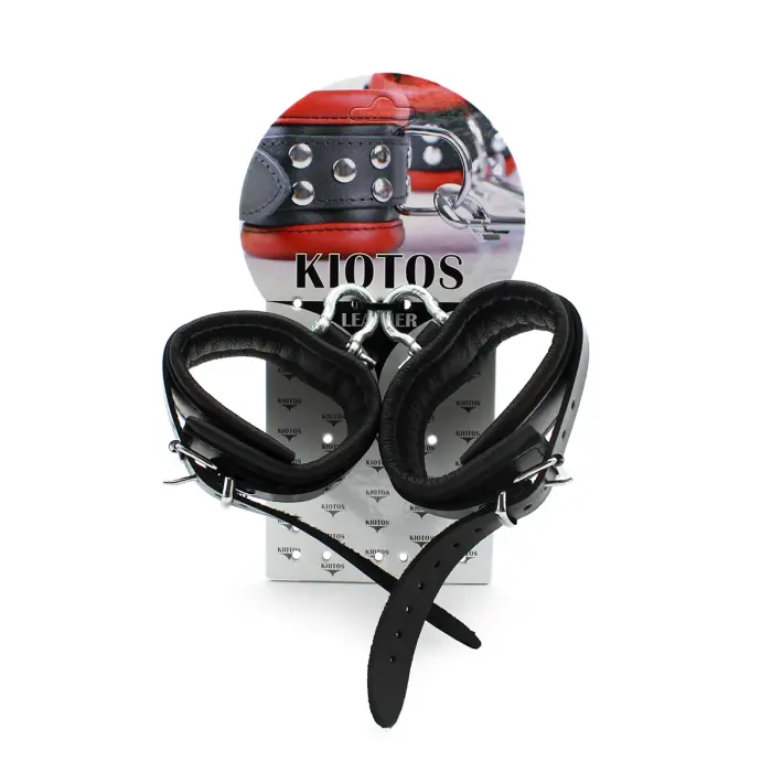 Leather Ankle cuffs with Metal Shackle Photo