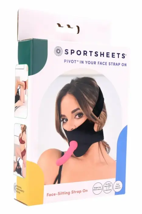 Sportsheets Pivot In Your Face – неопреновая страпон-упряжь – регулируемая – 50–58 см