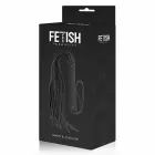 Fetish Submissive dirbtinės odos jojimo botaginė 28 cm – juoda — Nuotrauka 6