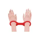 Sportsheets Amor Small Silicone Cuffs – манжеты – силикон – красный — Фото 4