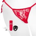 The Screaming O Charged Remote Panty System valkājams vibrators – sarkans — Foto 2