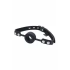 SPORTSHEETS EDGE Silicone Ring Gag Adjustable Faux Leather Strap 4.4cm — Photo 2