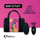 FeelzToys Panty Vibe носимый вибратор – 10 см (4″) – черный — Фото 1