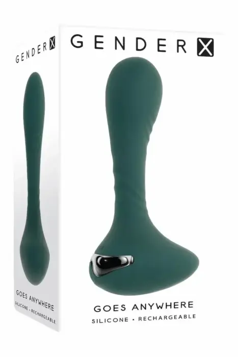 Gender X Goes Anywhere эргономичная вибрационная силиконовая анальная пробка – 12.3 cm