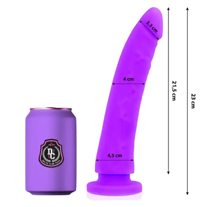 DELTACLUB dildo – 23 cm (9″) – violets