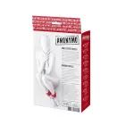 Anonymo handcuffs, PU leather, red, 27 cm Photo