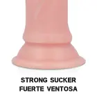 RockArmy Kingcobra skysto silikono dildo – 24 cm (9.4″) – kūno spalva — Nuotrauka 6