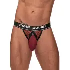 Male Power Cock Ring Jock – S/M – Burgundy — Photo 6