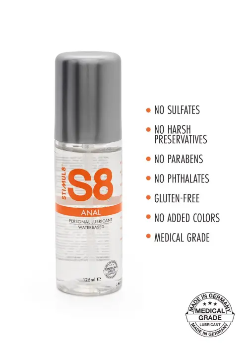 S8 Water-based Anal Lubricant – 125 ml Photo
