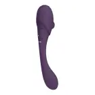 Mirai dubultais pulsējošs un gaisa viļņu elastīgs vibrators – violets Foto 10