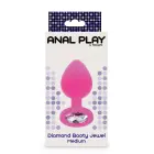 Deimantinis analinis kištukas M – 15 cm (6″) – Rožinis Photo