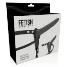 Fetish Submissive Silicone Strap-On System strap-on vibraator – 15 cm – must — Foto 4