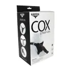 Kiotos COX – nahast strap-on komplekt: dildo Monstar Beast 67 – kirsipunane/must — Foto 6